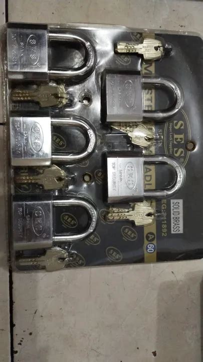 gembok ses|gembok master key SES 60 MM isi 5 .